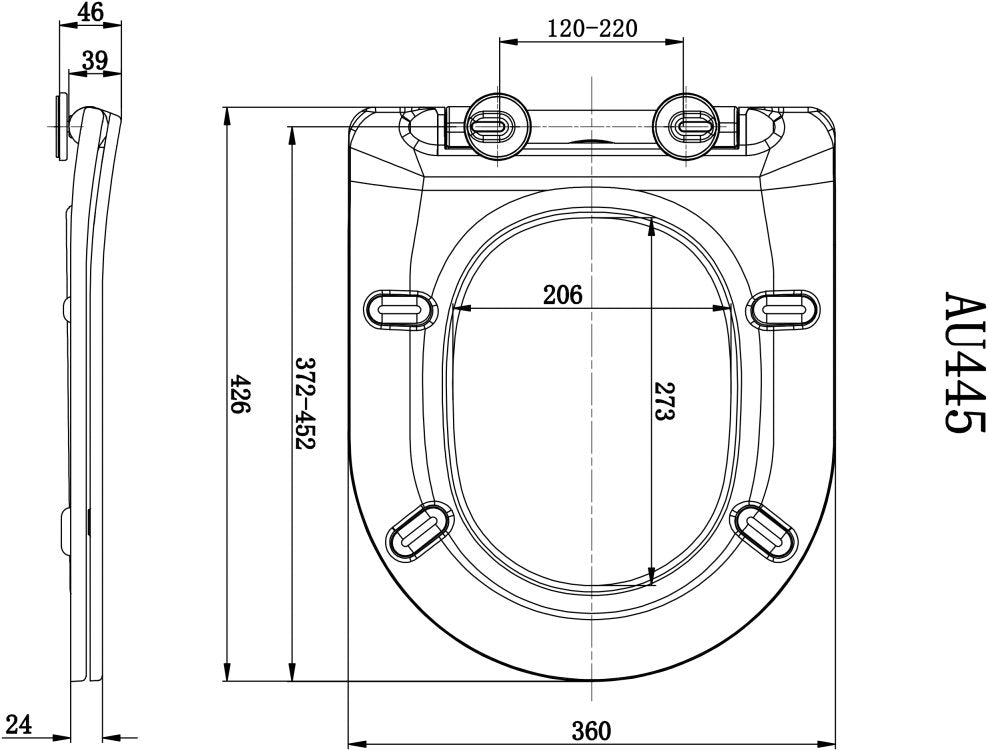 Amara Bathrooms Westwick Open Back Closed Coupled Toilet