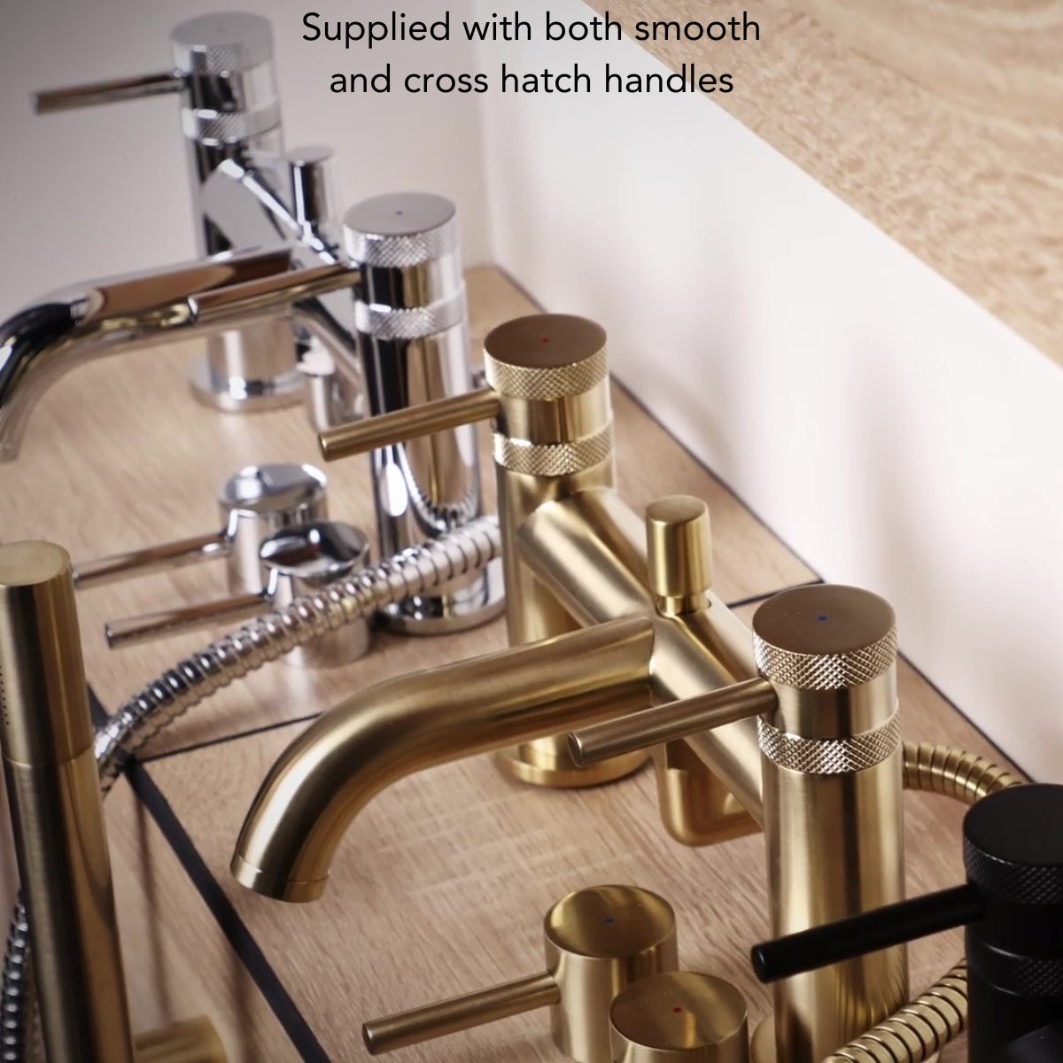 AM00059 - Amara Runswick Bath Filler Tap in Brushed Brass - Coa Living