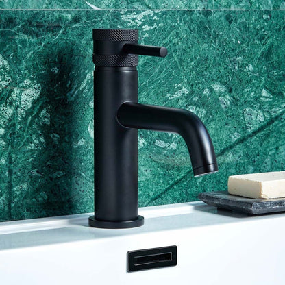 AM00073 - Amara Runswick Mono Basin Mixer Tap in Matt Black - Coa Living