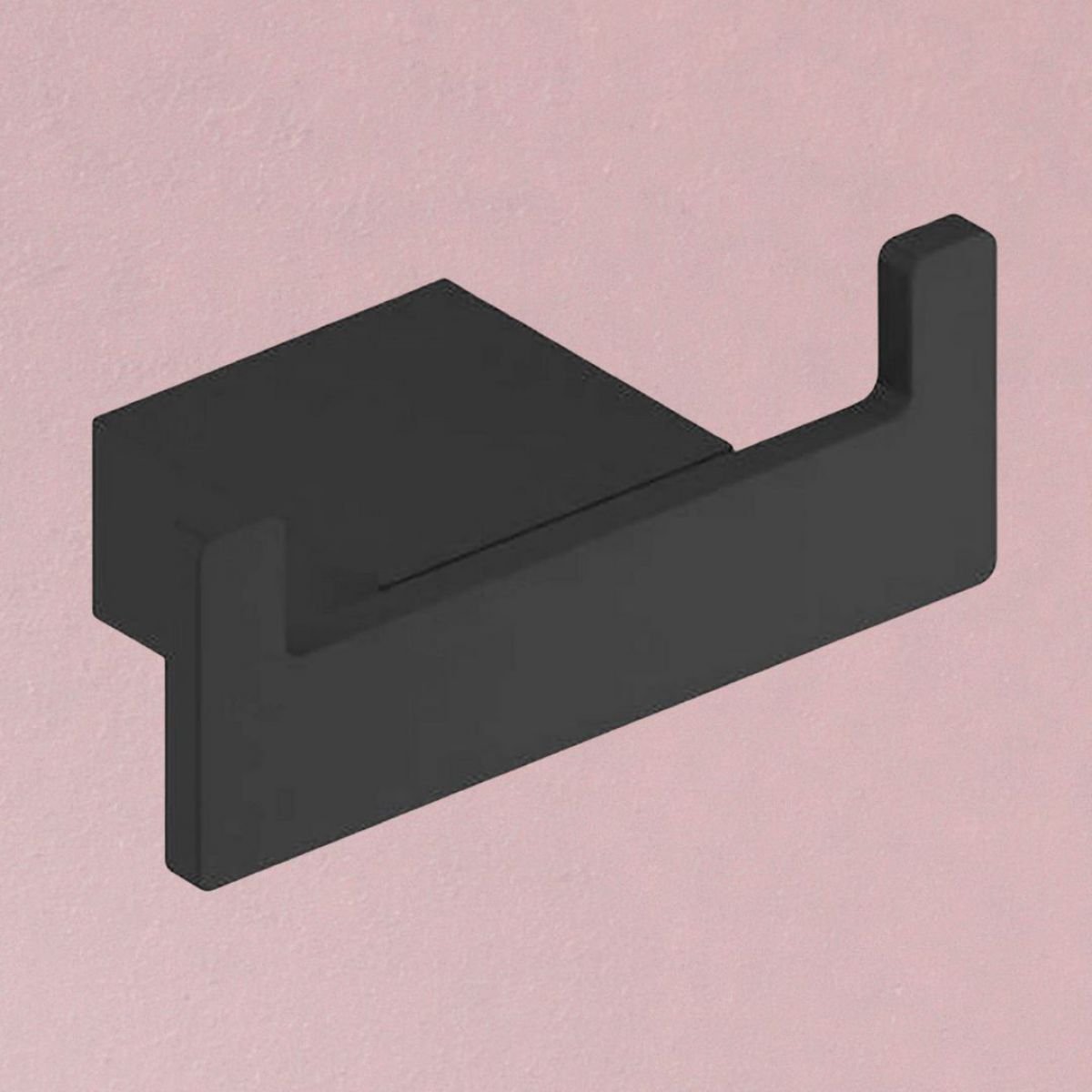 AM00077 - Amara Hawes Wall Mounted Robe Hook in Matt Black - Coa Living