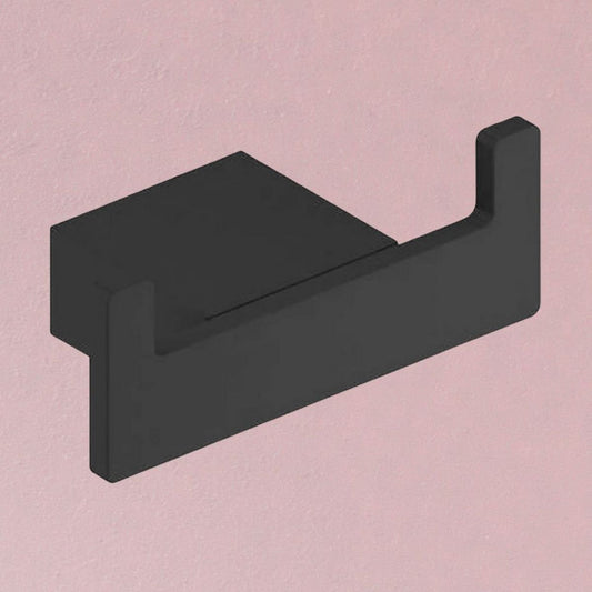 AM00077 - Amara Hawes Wall Mounted Robe Hook in Matt Black - Coa Living