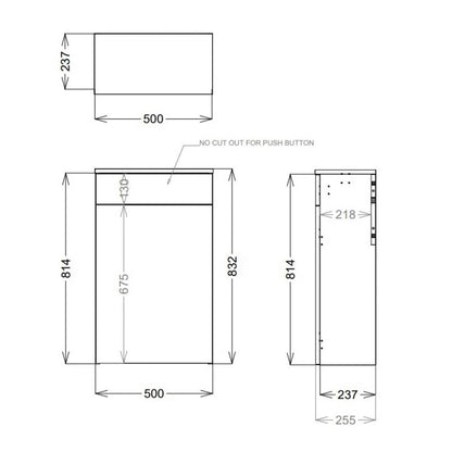 AM00118 - Amara Reeth WC Unit in Davos Oak - Coa Living