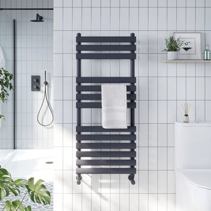 AM00309 - Amara Parkin Central Heating Towel Rail in Anthracite - Coa Living