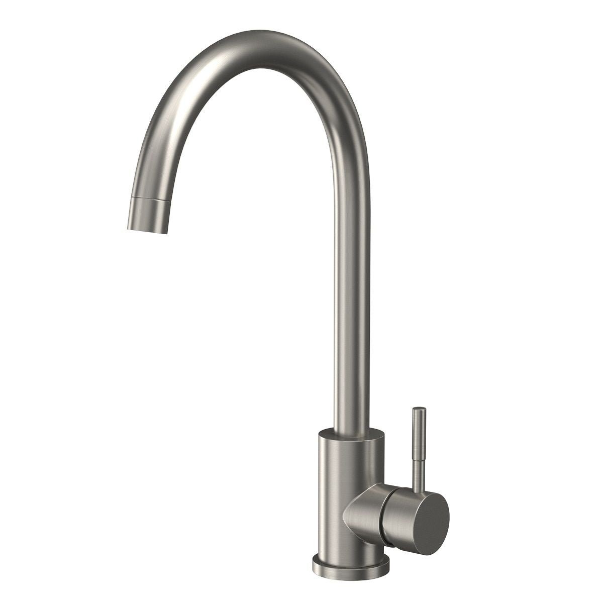 AM00433 - Amara Runswick Single Lever Kitchen Tap in Brushed Stainless Steel - Coa Living