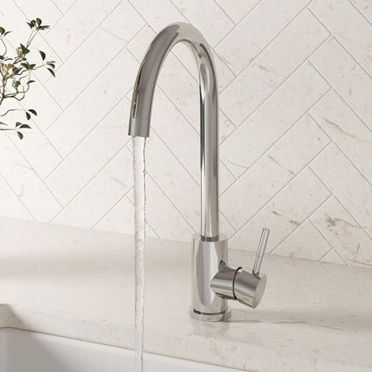 AM00434 - Amara Runswick Single Lever Kitchen Tap in Chrome - Coa Living