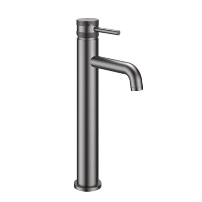 AM00463 - Amara Runswick Tall Mono Basin Mixer Tap in Gunmetal - Coa Living