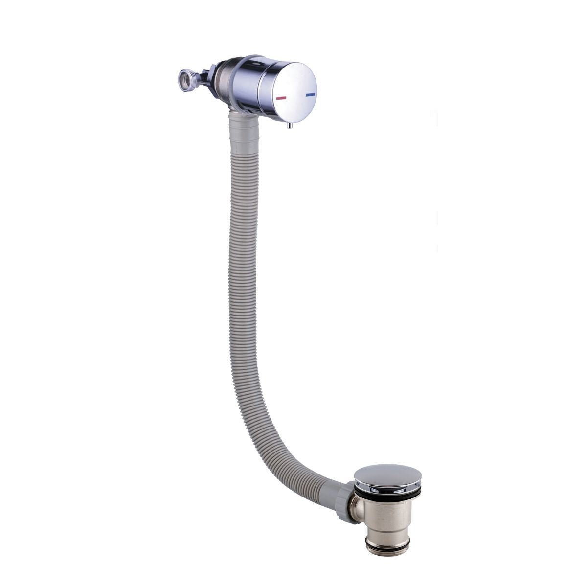 AM00473 - Amara Overflow and Bath Filler with Click Clack Waste in Chrome - Coa Living