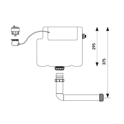 AM00504 - Amara Concealed Toilet Cistern - Coa Living