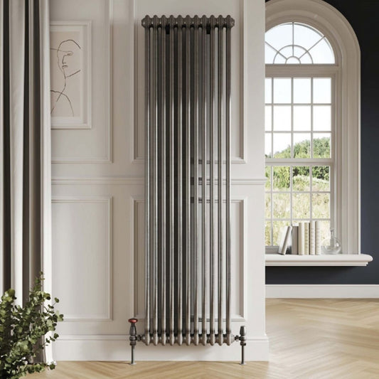 AM00619 - Amara 2 Column Vertical Radiator in Lacquered Raw Metal - Coa Living