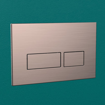 AM00657 - Amara Rectangular Flush Plate in Brushed Bronze - Coa Living