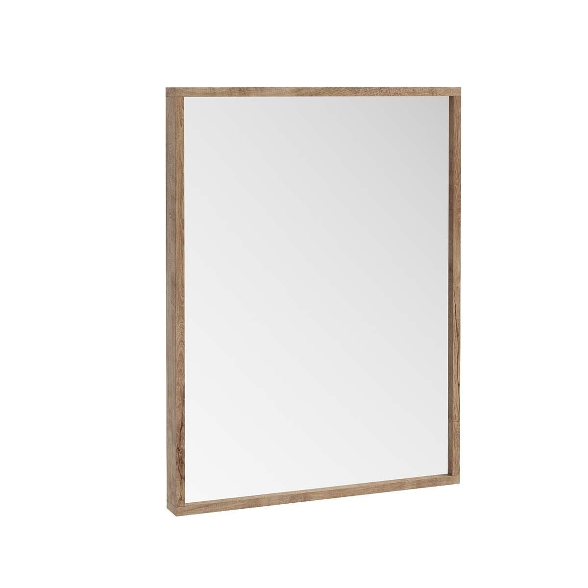 AM00722 - Amara Rosedale Framed Bathroom Mirror in Rustic Oak - Coa Living