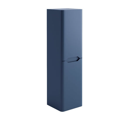 AM00827 - Amara Sawley Tall Wall Mounted Bathroom Cupboard in Matt Twilight Blue - Coa Living