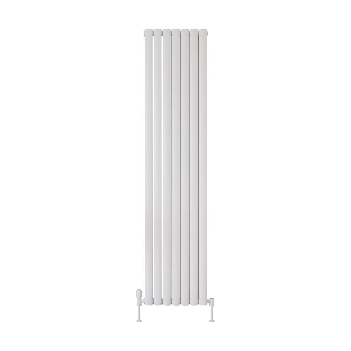 AM00959 - Amara Crumble Double Panel Vertical Radiator in White - Coa Living