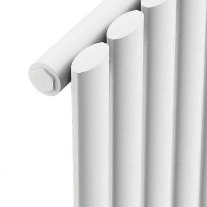 AM00961 - Amara Crumble Single Panel Vertical Radiator in White - Coa Living