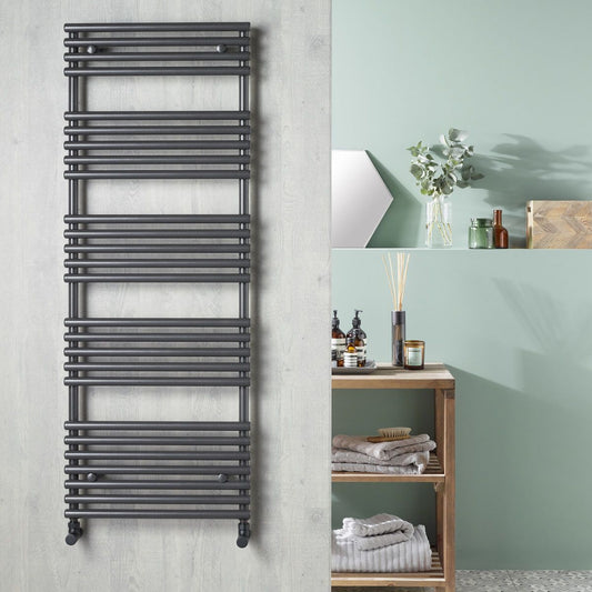 UKBathrooms Essentials Anthracite Designer Towel Rail