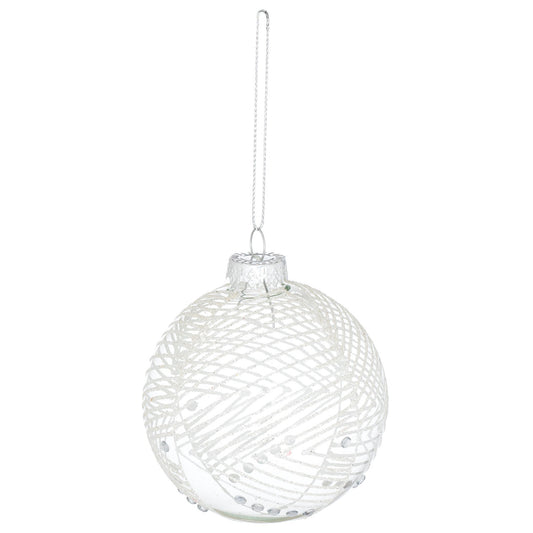 The Noel Collection Abstract Glitter Bauble