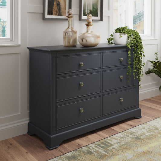 BP Bedroom - Midnight Grey  6 Drawer Chest