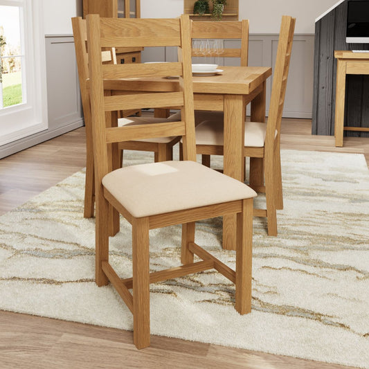 CO Dining & Occasional Ladder Back Chair- Fabric