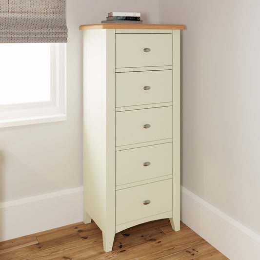 GA Bedroom 5 Drawer Narrow Chest