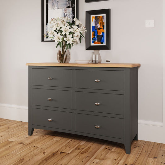 GA Bedroom Grey 6 Drawer chest