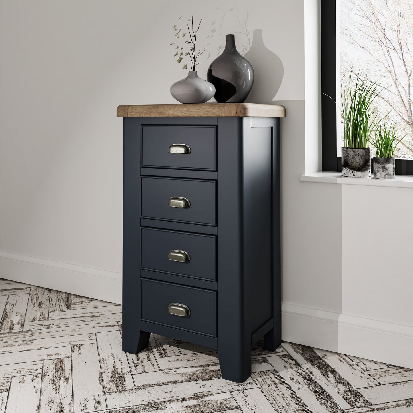 HOP Bedroom Blue  4 Drawer Chest