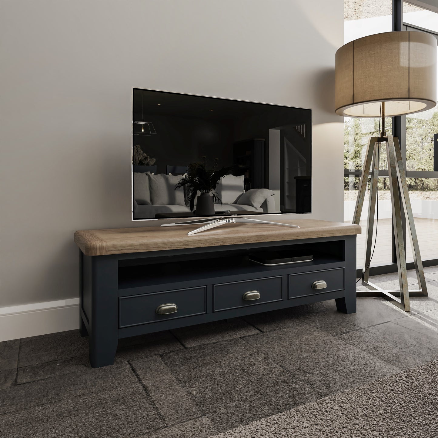 HOP Dining & Occasional Blue  Large TV Unit