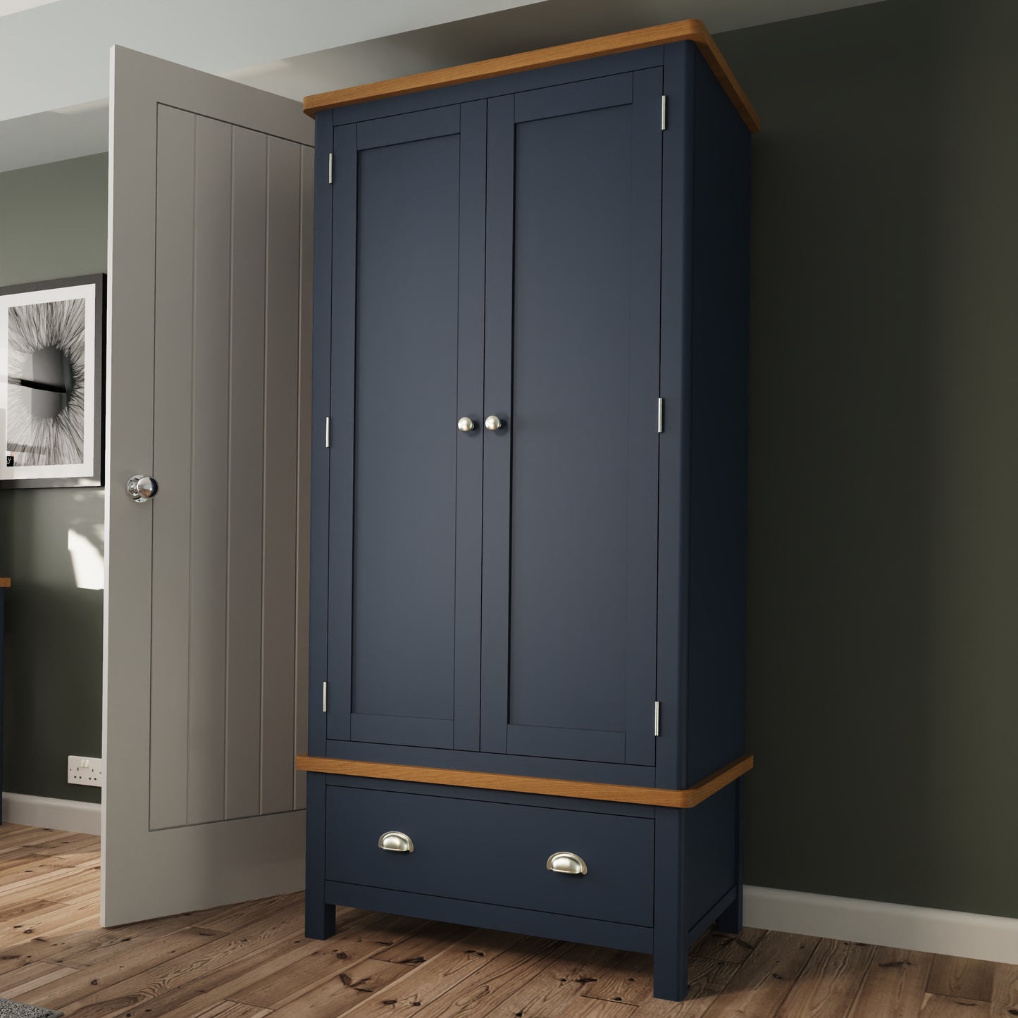 RA Bedroom Blue Gents Wardrobe