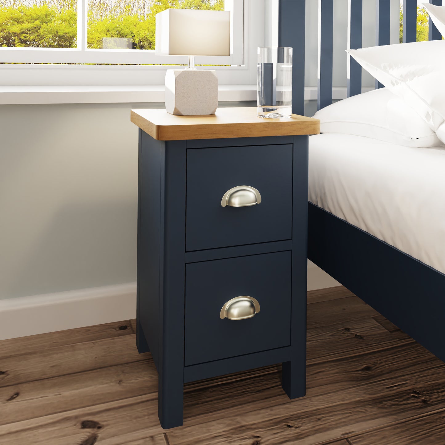 RA Bedroom Blue Small Bedside Cabinet