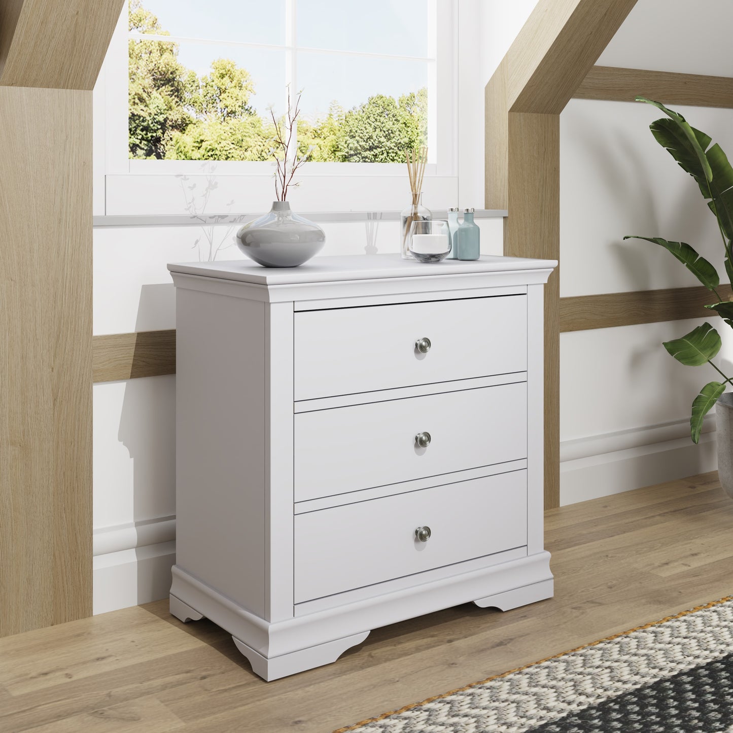 SW Bedroom - Grey 3 Drawer Chest