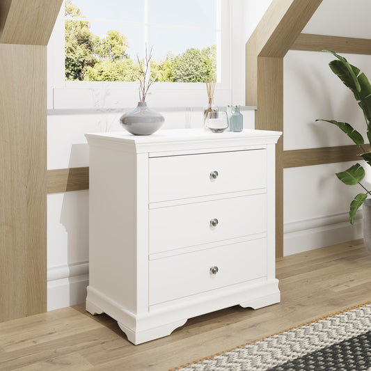 SW Bedroom - White 3 Drawer Chest