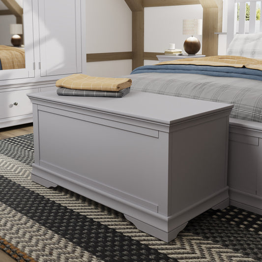 SW Bedroom - Grey Blanket Box