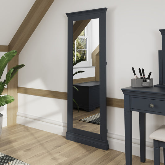 SW Bedroom - Midnight Grey Cheval Mirror