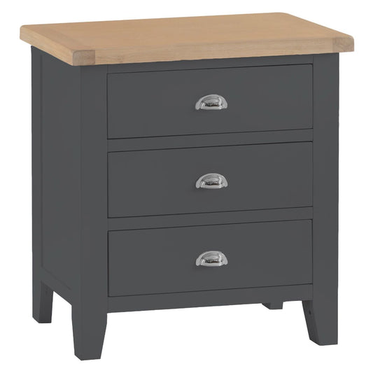 TT Bedroom-Charcoal 3 Drawer Chest