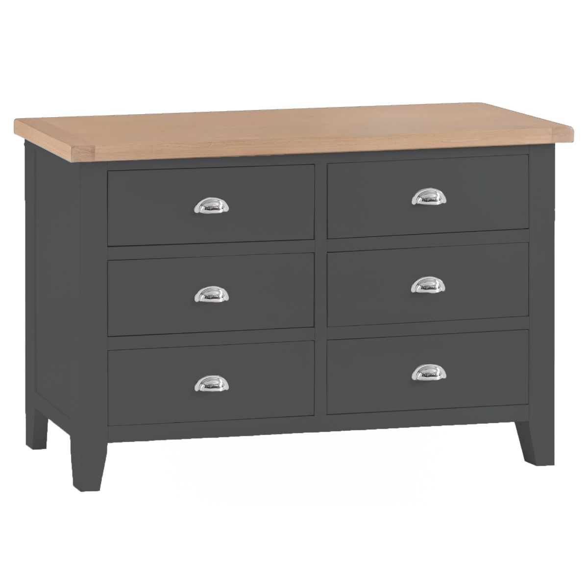 TT Bedroom-Charcoal 6 Drawer Chest