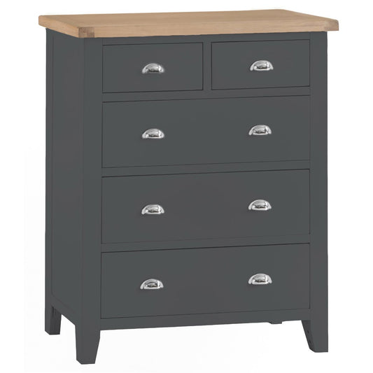 TT Bedroom-Charcoal Jumbo 2 Over 3 Chest