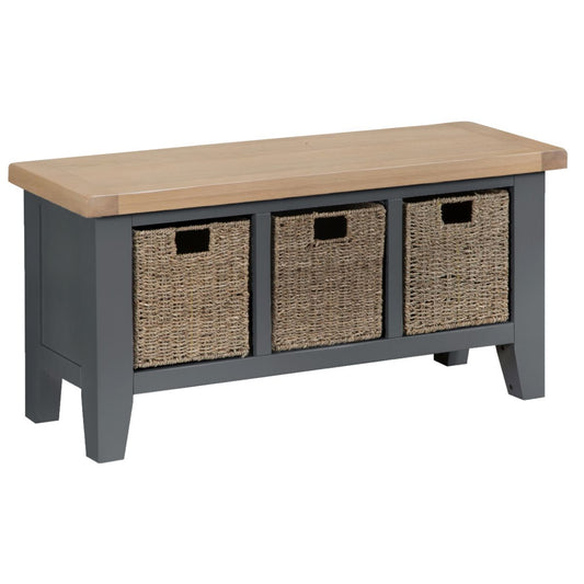 TT Dining-Charcoal Large Hall Bench