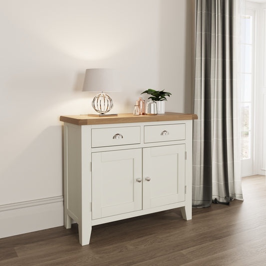 TT Dining-White 2 Drawer 2 Door Sideboard